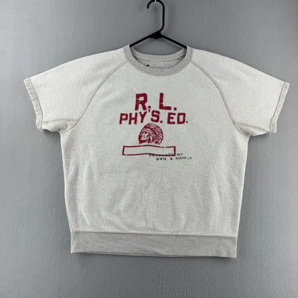 Vintage Ralph Lauren Denim & Supply Sweatshirt Large 50s Style Indian Head PE